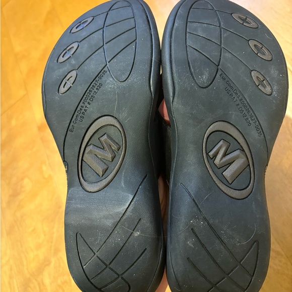 Merrell Women's Grace Black leather flip flop thong sandals sz 9 new - Picture 5 of 6